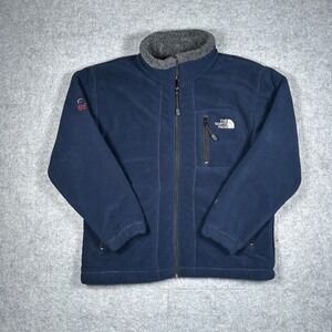The North Face jacket mens Small Navy Summit Series Apex fleece lined full zip